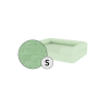Omlet memory foam bolster hund säng liten i matcha green