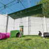 Helt täckta Zippi-gårdar gjorda i starkt armeringsnät i stål och ger din husdjur 360° säkerhet.