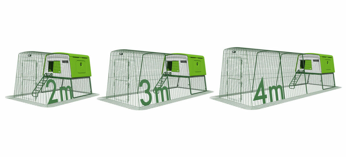 Eglu Cube kycklingkoja springa dimensioner
