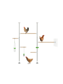 Poletree höns träd perch system hönsemble setup