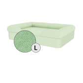 Omlet memory foam bolster hund säng stor i matcha grönt