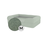 Omlet memory foam bolster hund säng medium i salvia grönt