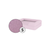 Omlet memory foam bolster hund säng liten i lavendel lila