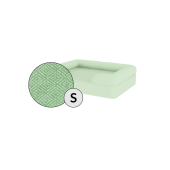 Omlet memory foam bolster hund säng liten i matcha green