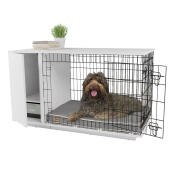 Fido Studio 36 hundkorg med garderob vit