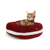 Katt som slappnar av i Maya donut julklappssäng för katt