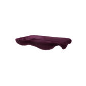 Medium lila fårskinn Topology topper för memory foam hund säng