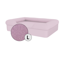 Omlet memory foam bolster hund säng stor i lavendel lila