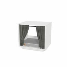 Maya Nook 24 inomhus katthus med säng vit