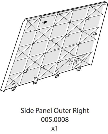 Sidopanel yttre höger