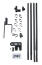 Omlet kyckling Staket pole kit Omlet kyckling Staket pole kit
