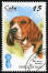 En beagle på ett kubanskt frimärke