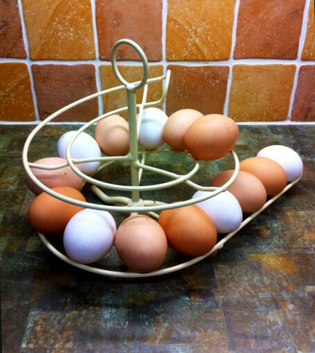 Perfekt för att visa upp en rad olika ägg