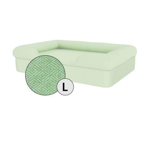 Omlet memory foam bolster hund säng stor i matcha grönt