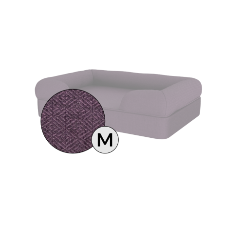 Omlet memory foam bolster hund säng medium i plommon lila