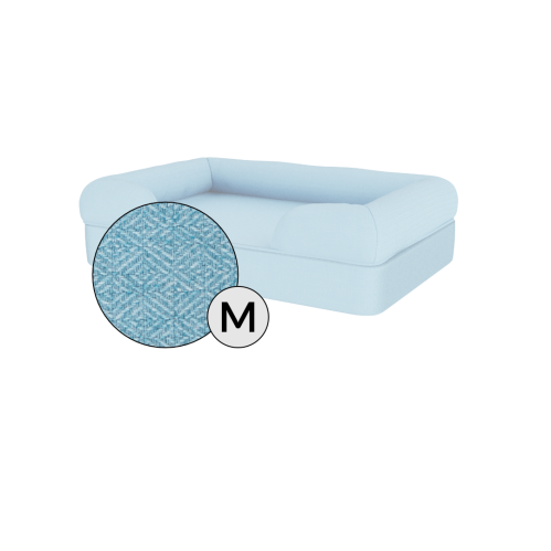 Omlet memory foam bolster hundbädd medium i himmelsblått