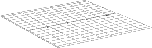 Ett diagram över Golvpanelerna i en utbyggnad av Eglu Go .