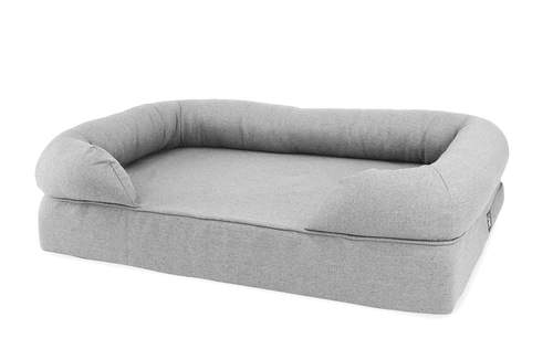 Grå bolster säng för katter