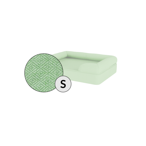 Omlet memory foam bolster hund säng liten i matcha green