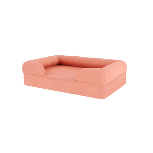 Bolster säng persika rosa