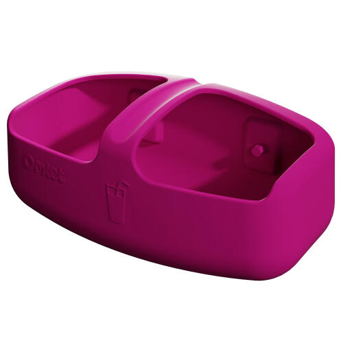 Lila Eglu pro och Eglu Cube kycklingdrinkare designad av Omlet