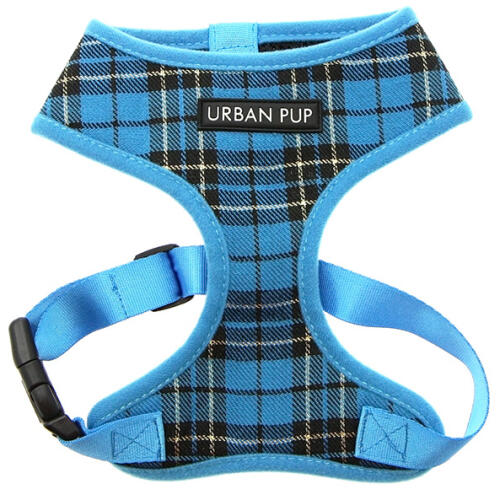 Urban pup blå tartan hund sele