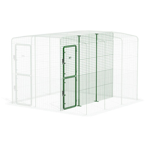 Walk in run partition high - 3 paneler (sidovy)