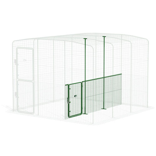 Walk in run partition low - 3 paneler (sidovy)