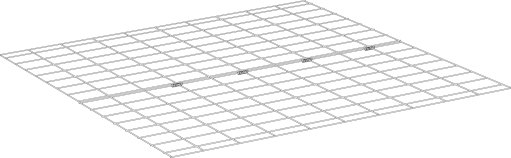 Ett diagram över Golvpanelerna i en Eglu Classic hutch underGolvsutbyggnad