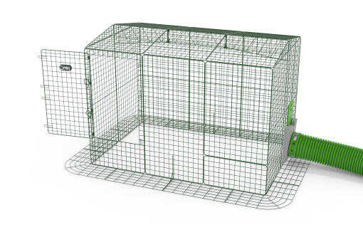 Ett diagram över en marsvinspark med en Zippi -tunnel.