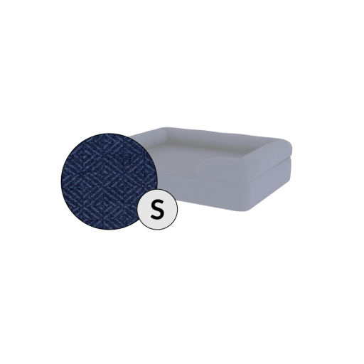 Omlet memory foam bolster hund säng liten i midnight blue