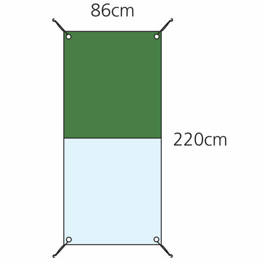 Mått för Eglu Cube  1m combi cover