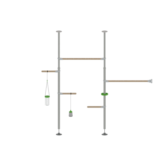 Poletree höns träd perch system hensemble setup