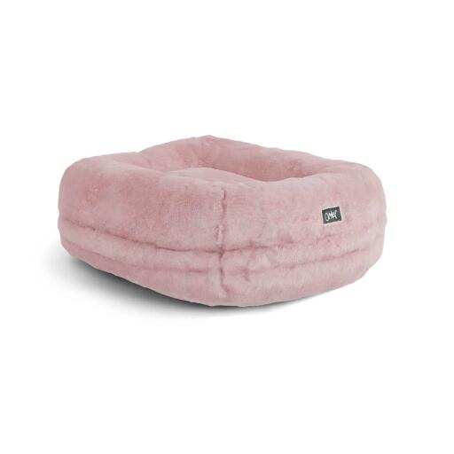 Mjuk Maya donut kattsäng blush pink