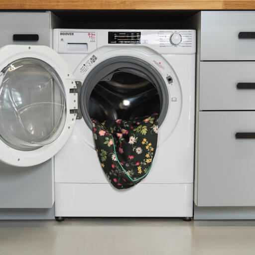 Lätt att tvätta hundbäddsöverdraget i tvättmaskinen