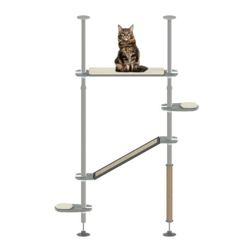 Solbadarkit utomhus Freestyle cat pole system set up