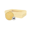 Omlet memory foam bolster hund säng medium i mellow yellow