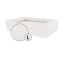 Omlet memory foam bolster hund säng stor i meringue white Omlet memory foam bolster hund säng stor i meringue white