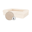 Omlet memory foam bolster hund säng stor i naturlig beige Omlet memory foam bolster hund säng stor i naturlig beige