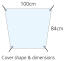 Eglu Go hutch 1m clear cover diagram