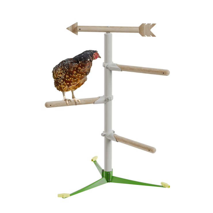 Flyttbart hönsträd med sittpinnar - Poultry Playground Kit
