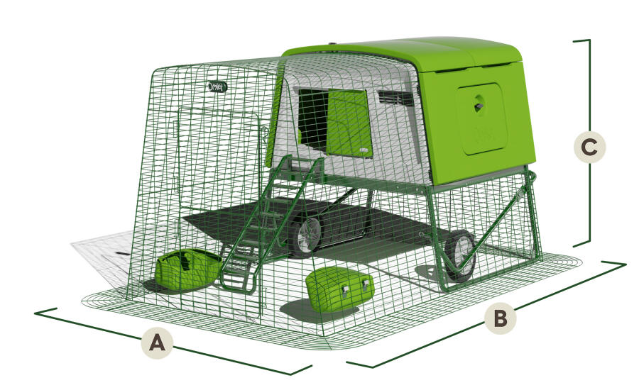 Eglu Cube med 2m löpmått uk & eu