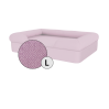 Omlet memory foam bolster hund säng stor i lavendel lila