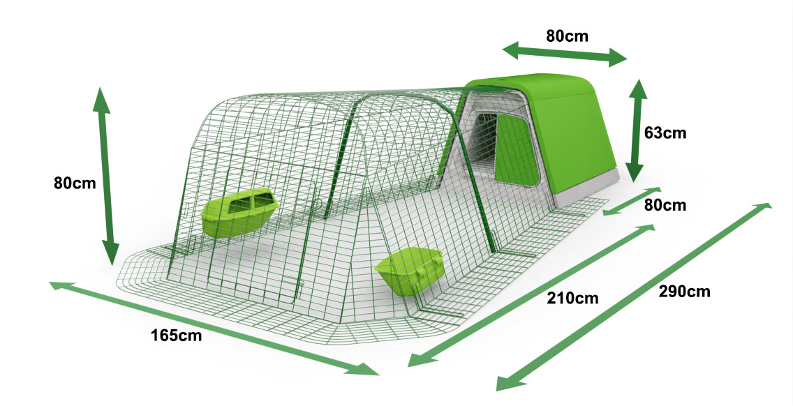 eglu go chicken coop dimensions US