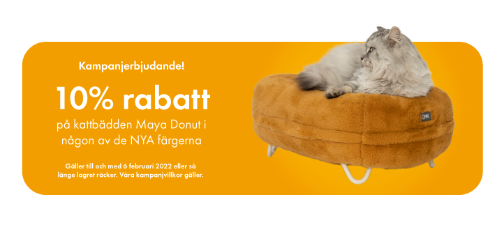 10% rabatt på kattbädden Maya Donut